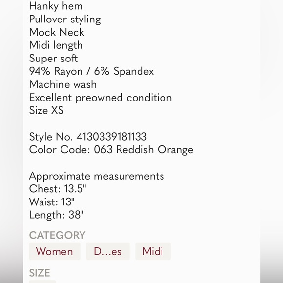 Anthropologie Maeve Cleary Floral Dress size XS - Picture 10 of 10